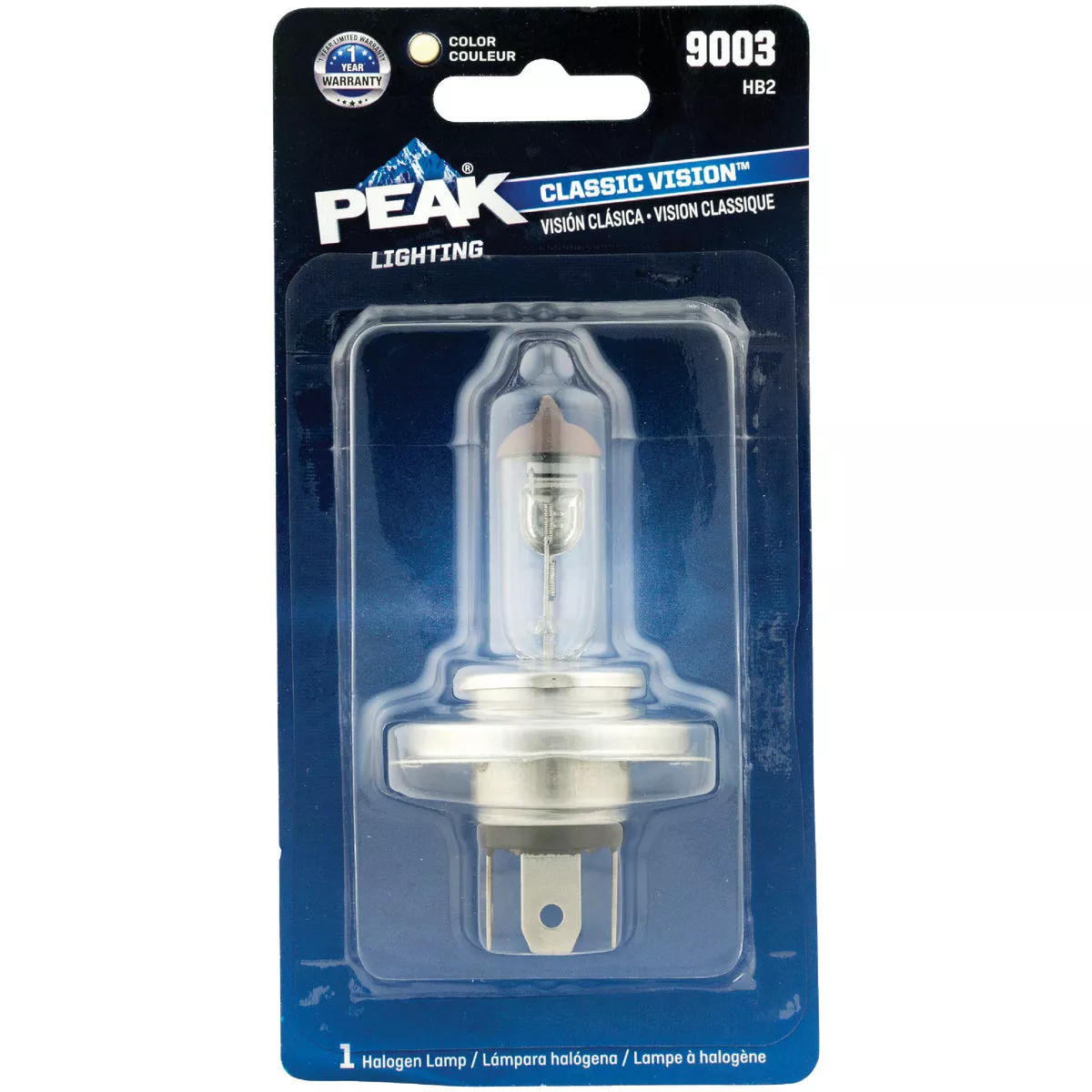 PEAK Classic Vision 9003 HB2 12V Halogen Automotive Bulb