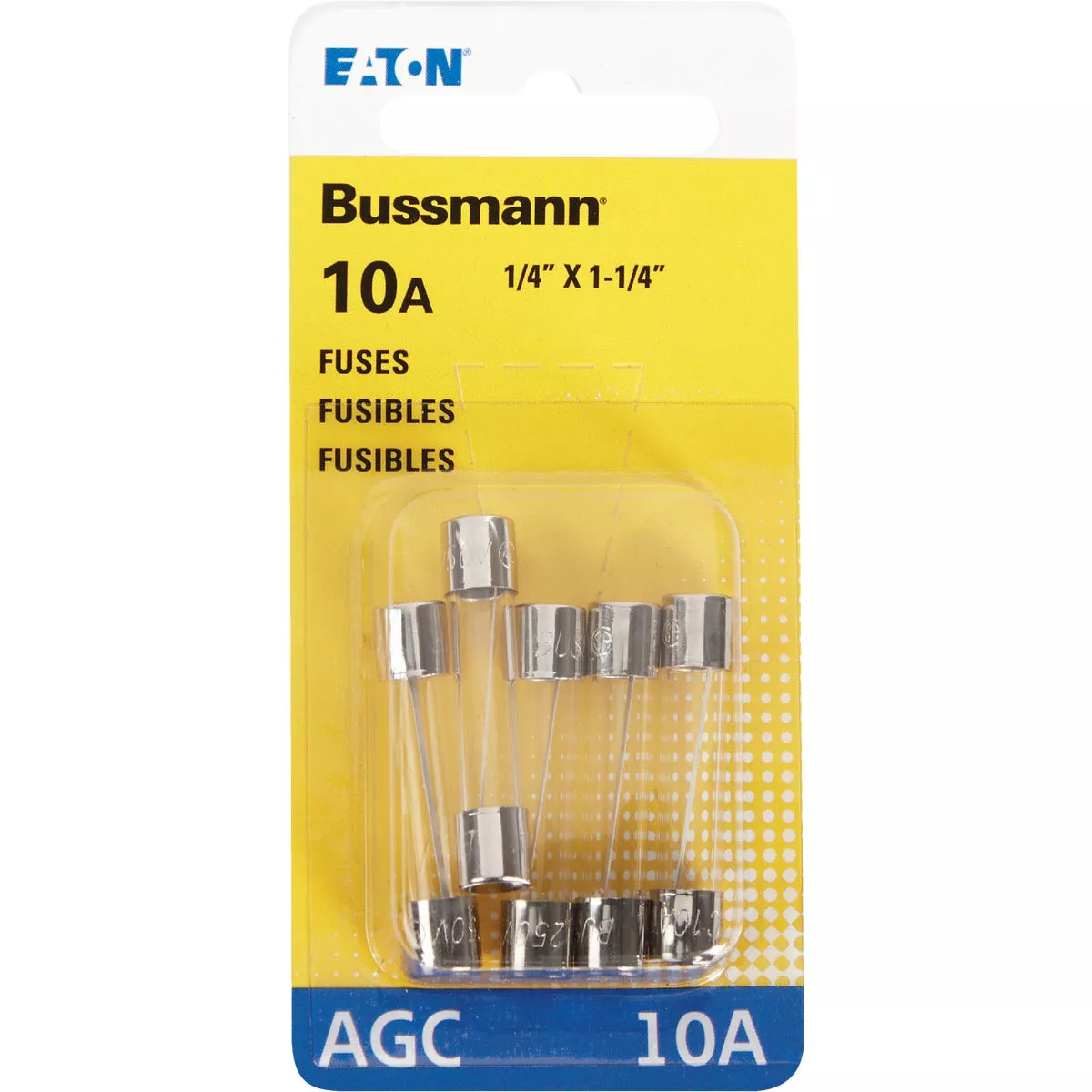 Bussmann 10A 250V AGC Glass Tube Automotive Fuse (5-Pack) - photo 2