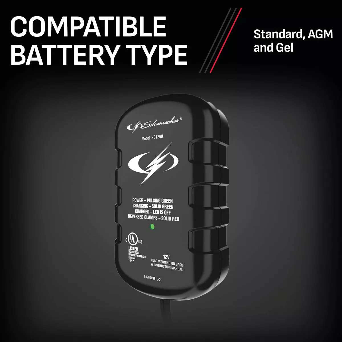 Schumacher Automatic 12V 0.75-Amp Auto Battery Charger - photo 4