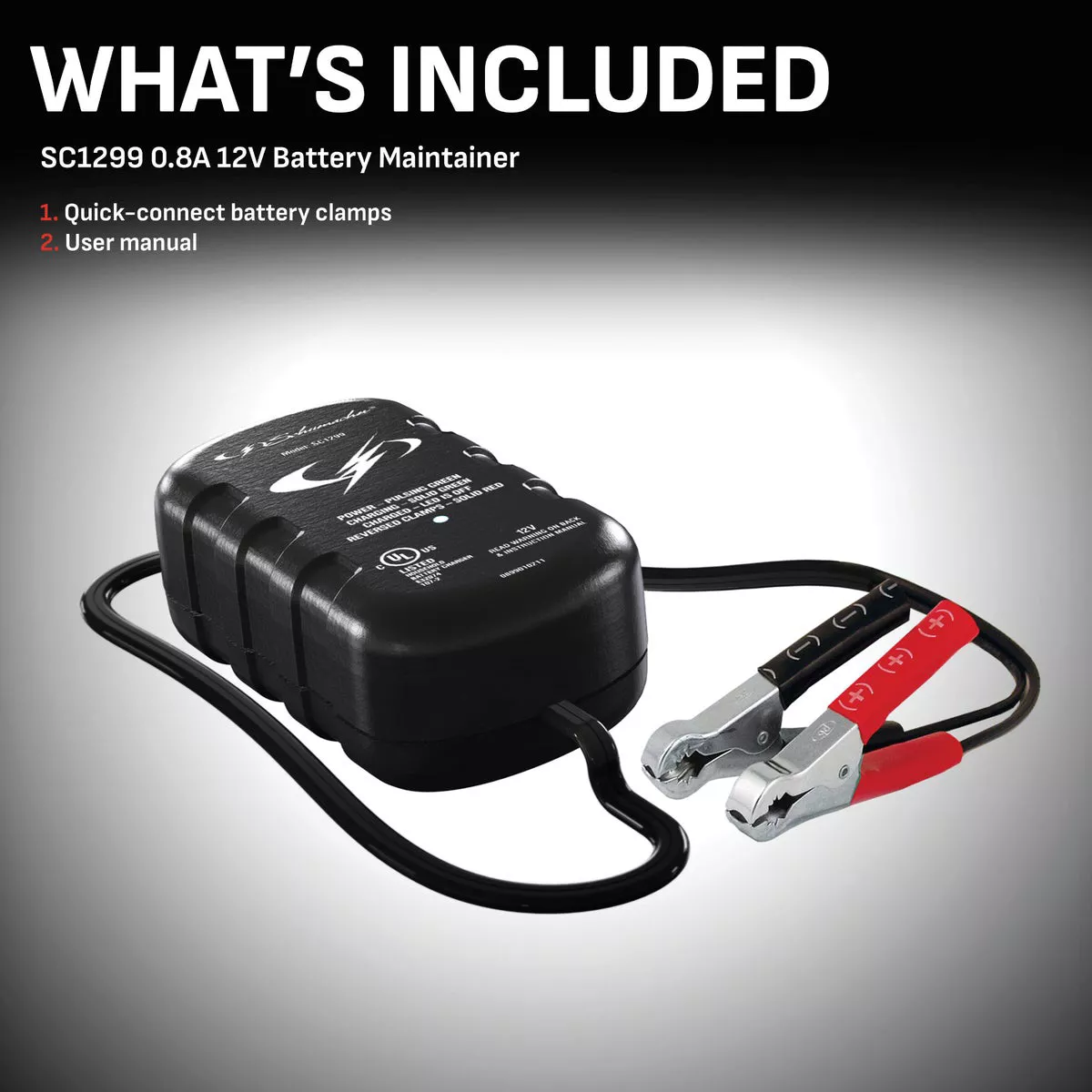 Schumacher Automatic 12V 0.75-Amp Auto Battery Charger - photo 2