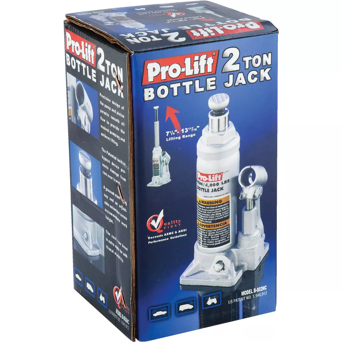 Pro-Lift 2-Ton Hydraulic Bottle Jack - photo 2