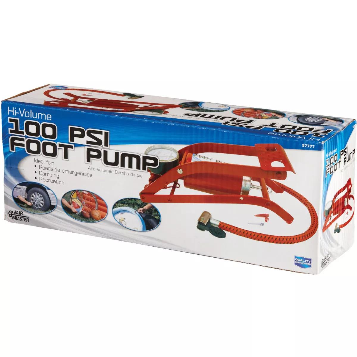 Custom Accessories 100 psi Steel Frame Compact Foot Pump | True Value ...
