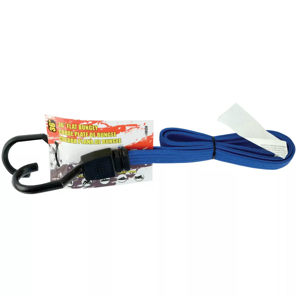 Erickson 3/4 In. x 36 In. Flat Bungee Cord, Blue - photo 2