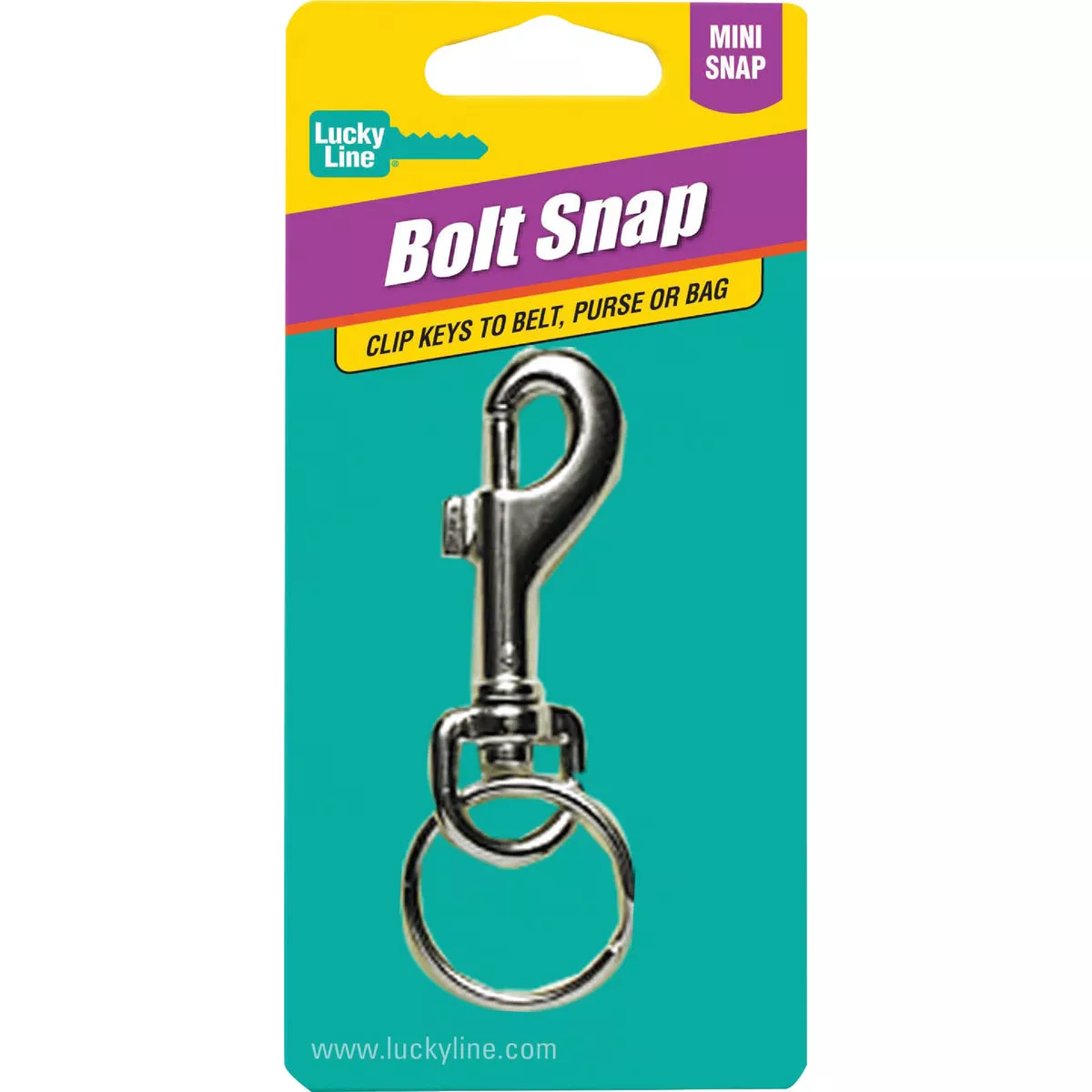 Lucky Line Nickel-Plated Steel 1-1/8 In. x 3-1/8 In. L. Key Chain | Do ...