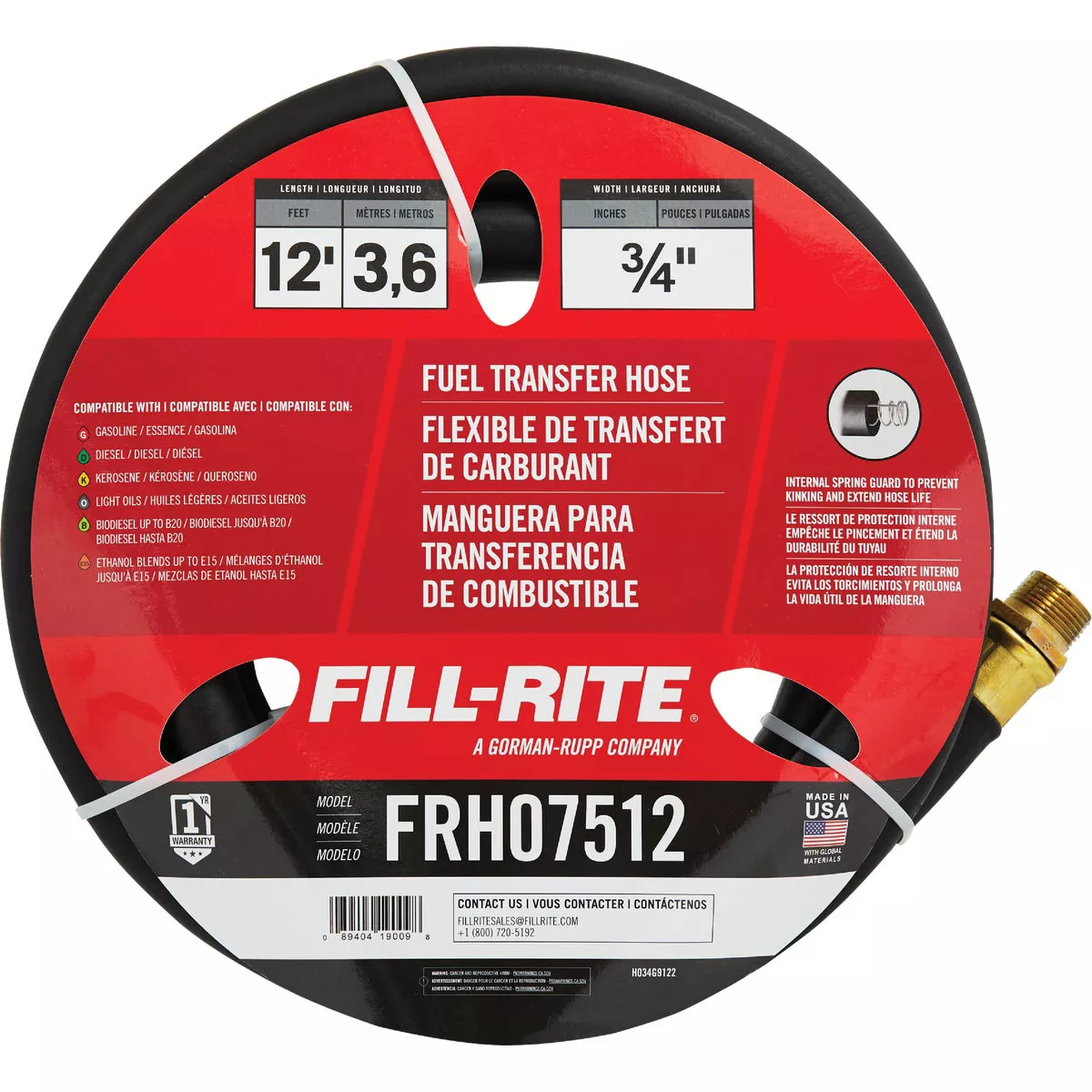 Fill-Rite 3/4 In. x 12 Ft. Fuel Transfer Hose - photo 2