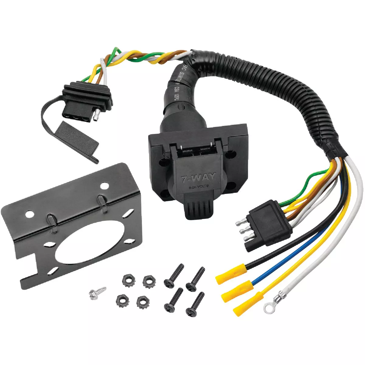 Hopkins Towing Solutions Multi-Tow 4-Flat to 7-Blade and 4-Flat Adapter