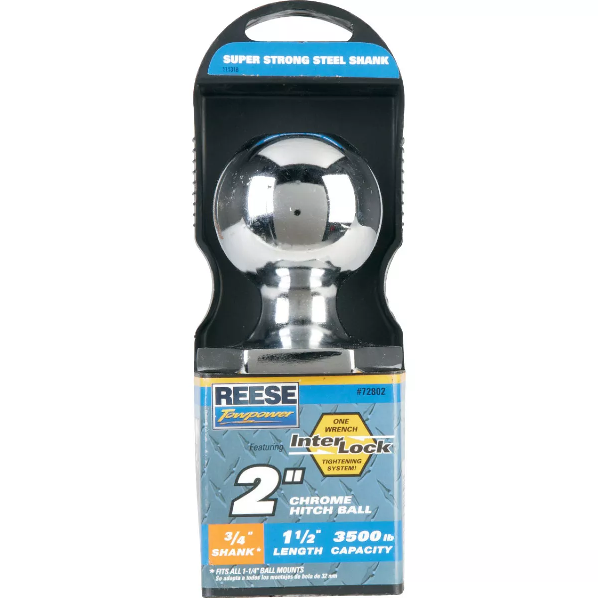 Reese Towpower Class II Interlock Hitch Ball, 2 In. x 3/4 In. x 1-1/2 In. - photo 2