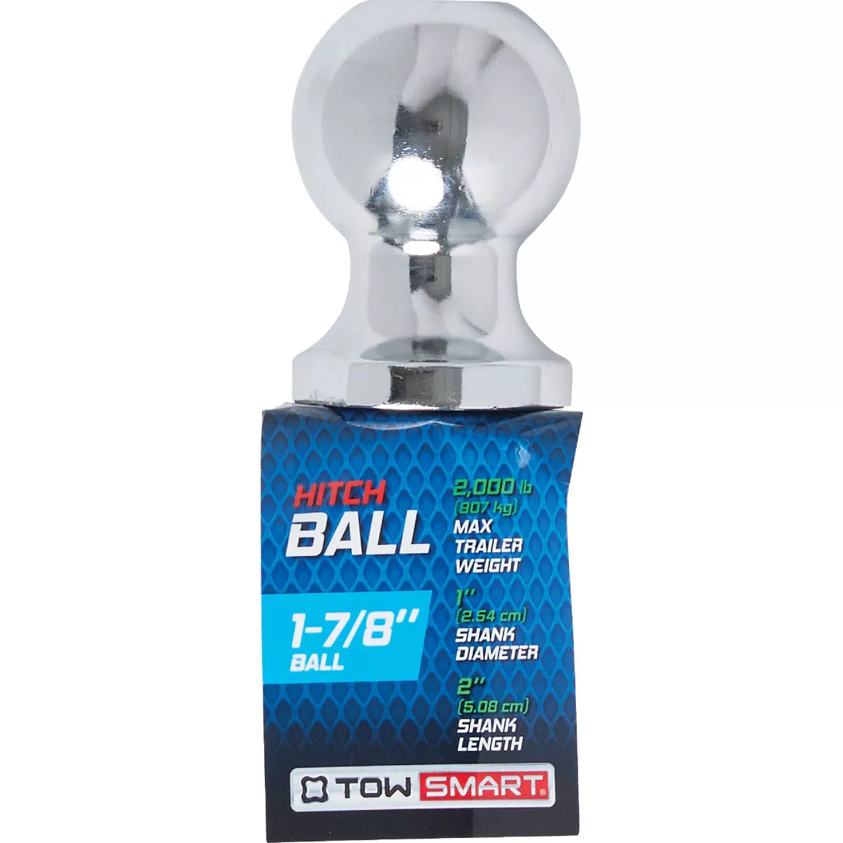 TowSmart Class I 1-7/8 In. x 1 In. x 2 In. Hitch Ball, 2000 Lb. Capacity - photo 2