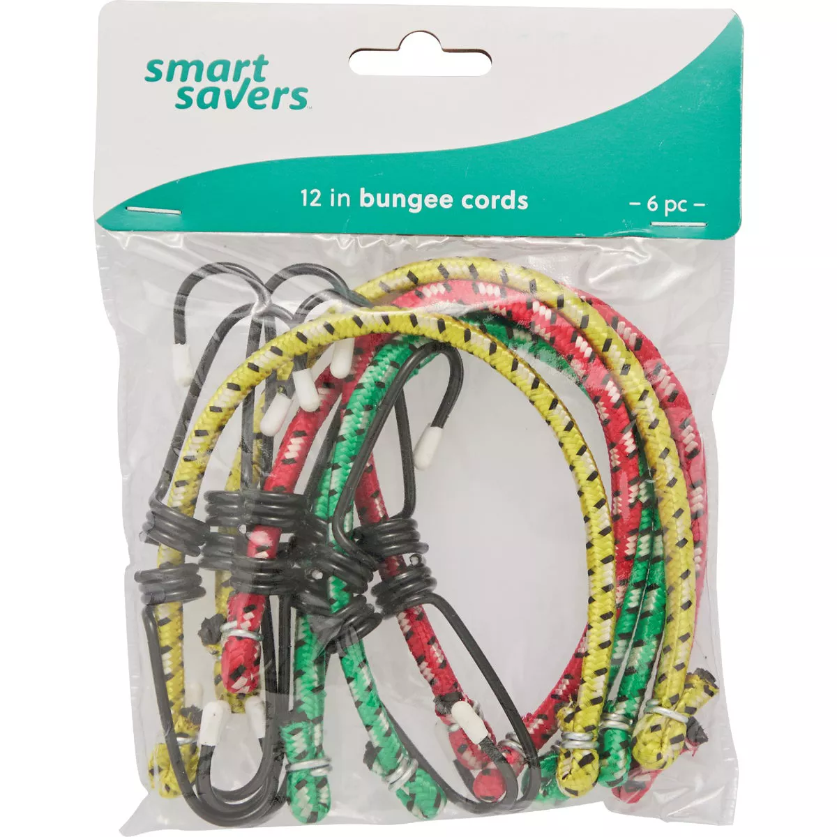 Smart Savers 6mm x 12 In. Coated Bungee Cord (6-Pack)