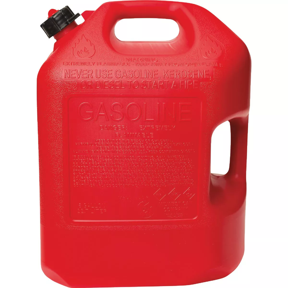 Midwest Can 6 Gal. Plastic Auto Shut Off Gasoline Fuel Can, Red - photo 4