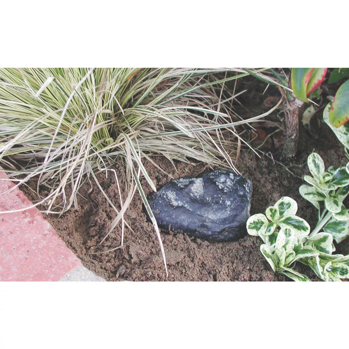 Lucky Line Gray/Brown Plastic Rock Key Hider - photo 4