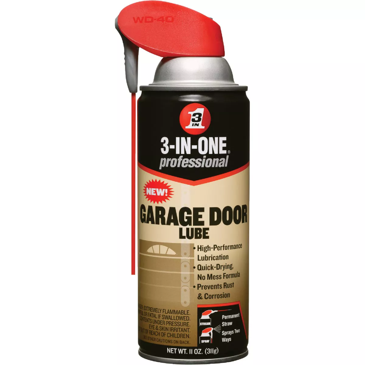 3-IN-ONE 11 Oz. Aerosol with Straw Garage Door Multi-Purpose Lubricant