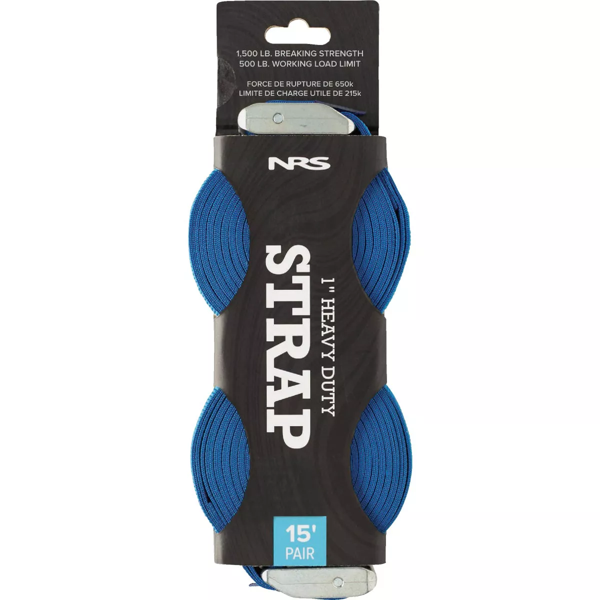 NRS 1 In. x 15 Ft. Iconic Blue Heavy Duty Tie-Down Strap (2-Pack) - photo 2