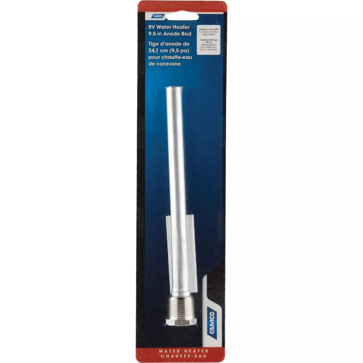 Camco 3/4 In. Aluminum RV Water Heater Anode Rod - photo 2