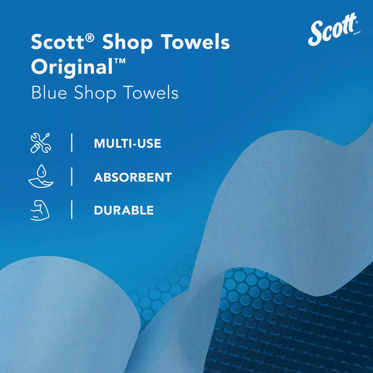 Scott 12 In. W x 10 In. L Disposable Original Shop Towel (200-Sheets) - photo 2