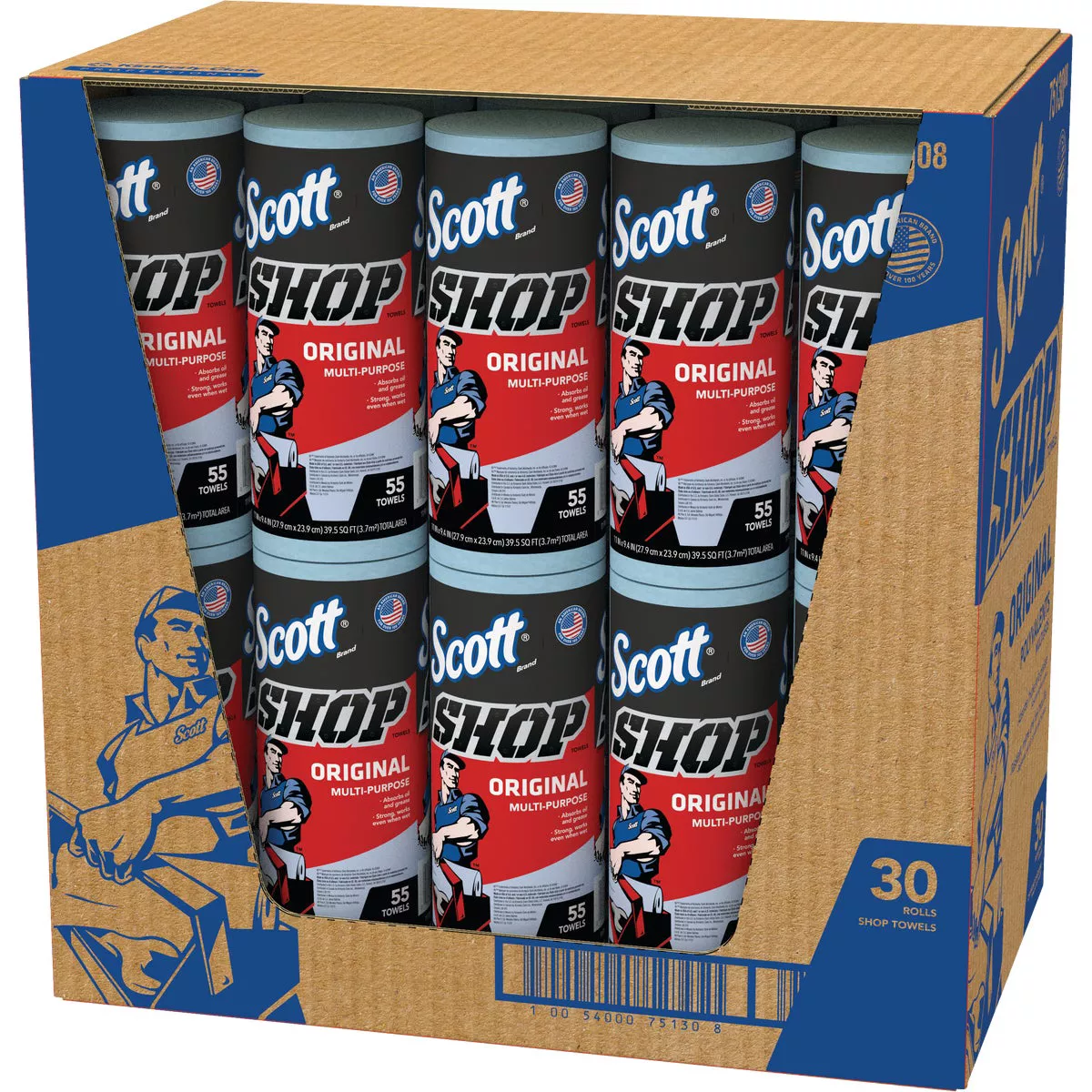 Scott 11 In. W x 9.4 In. L Disposable Original Shop Towel (55-Sheets) - photo 3
