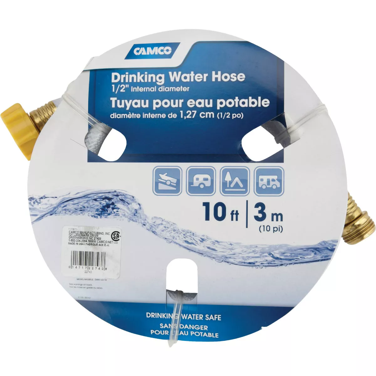 Camco 10 Ft. (1/2 In. ID) RV Fresh Water Hose - photo 3