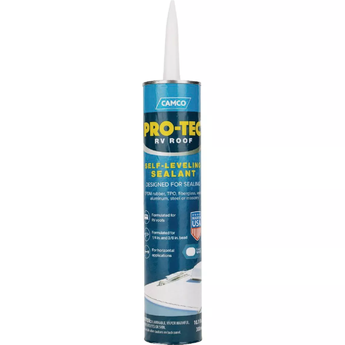 Pro-Tec White RV Roof Self-Leveling Sealant
