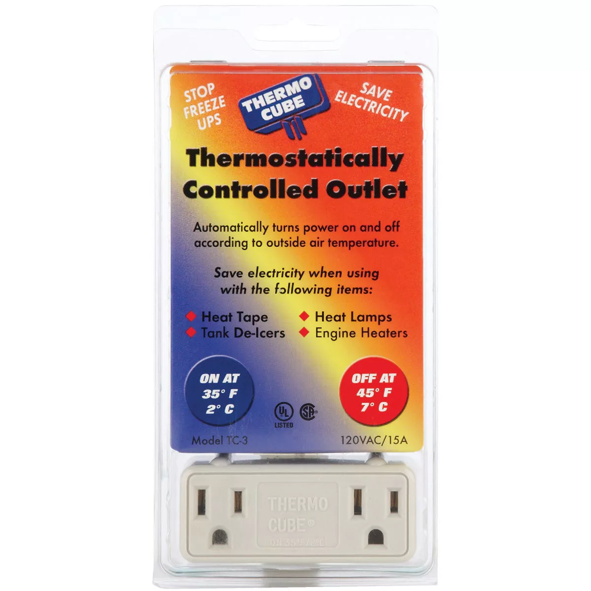 Thermo Cube 35 Deg F to 45 Deg F Temperature Outlet Switch - photo 2
