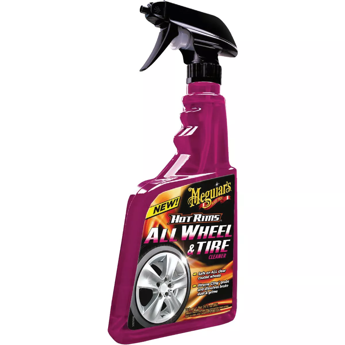  Meguiars Hot Rims 24 Oz. Trigger Spray Wheel Cleaner