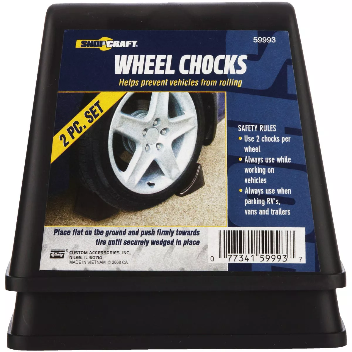 Custom Accessories 5.75 In. W. x 4.75 In. H. x 8.25 In. L. Wheel Chock - photo 2