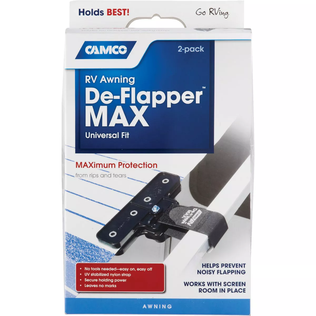 Camco Plastic RV De-Flapper Awning Strap, (2-Pack) - photo 4