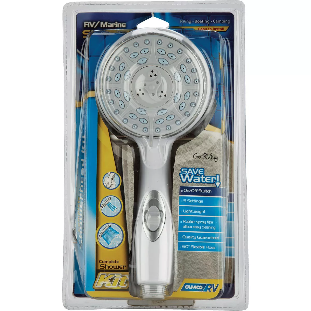 Camco Built-in Connector 60 In. Marine & RV Showerhead - photo 2