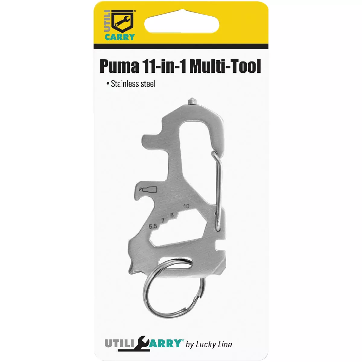Lucky Line Utilicarry Puma 11-in-1 Stainless Steel Multi-Tool - photo 2