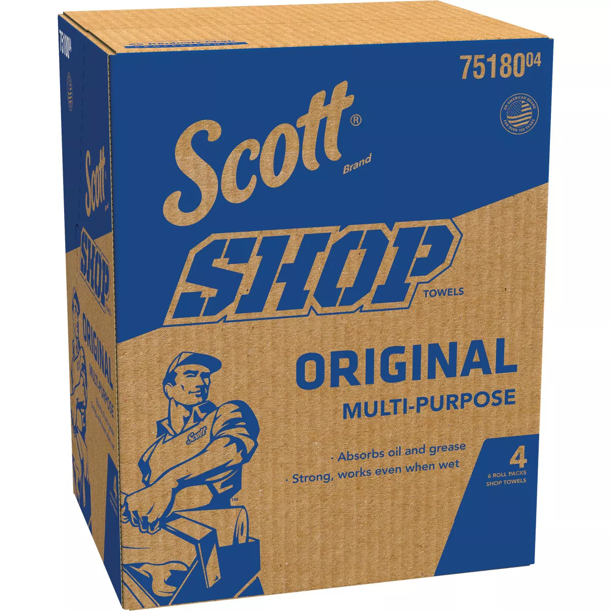 Scott 11 In. W x 9.4 In. L Disposable Original Shop Towel (6-Roll/330-Sheets) - photo 2