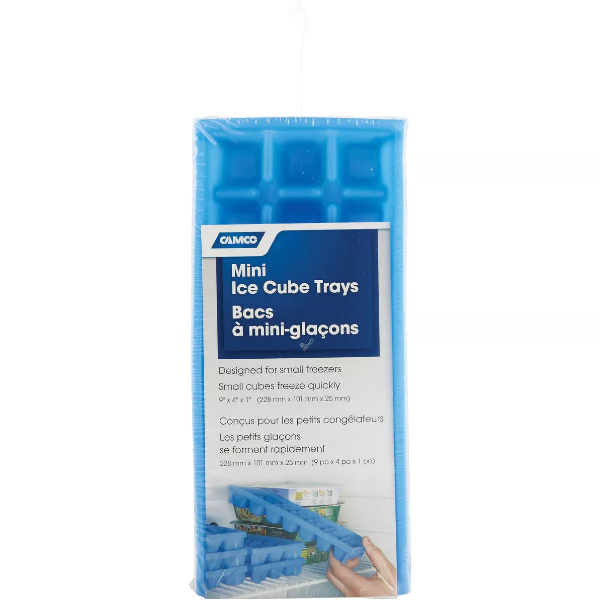 Camco 9 In. L x 4 In. RV Mini Ice Cube Tray, (2-Pack) - photo 2