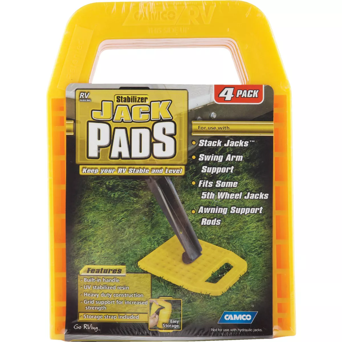 Camco Interlocking with Built-in Handle RV Stabilizer Jack Pads, (4-Pack) - photo 5