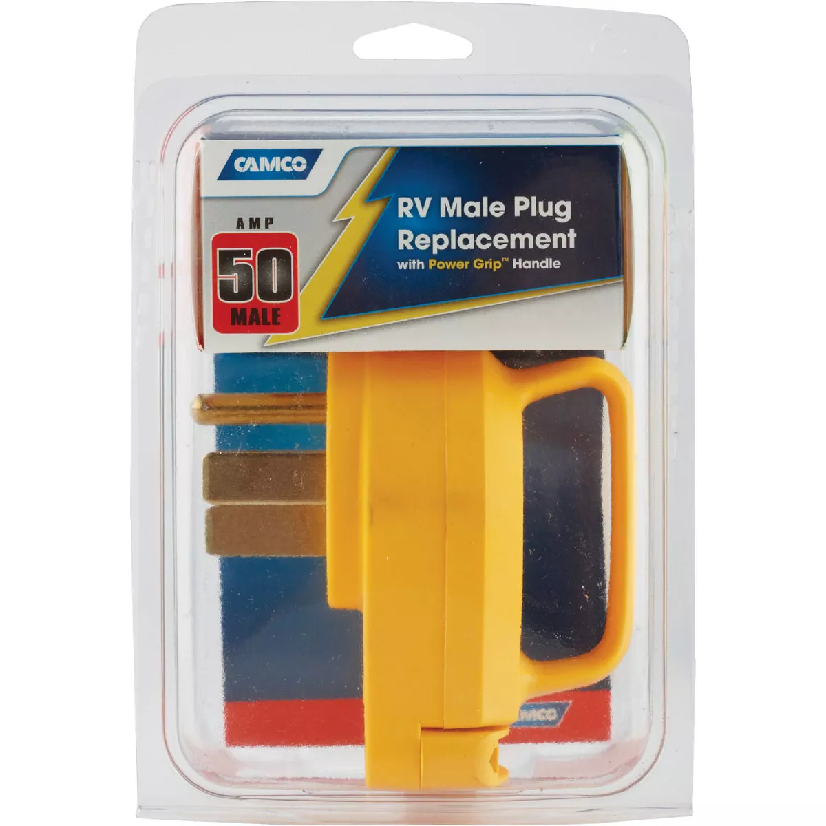Camco PowerGrip 50A Male Replacement RV Plug - photo 2