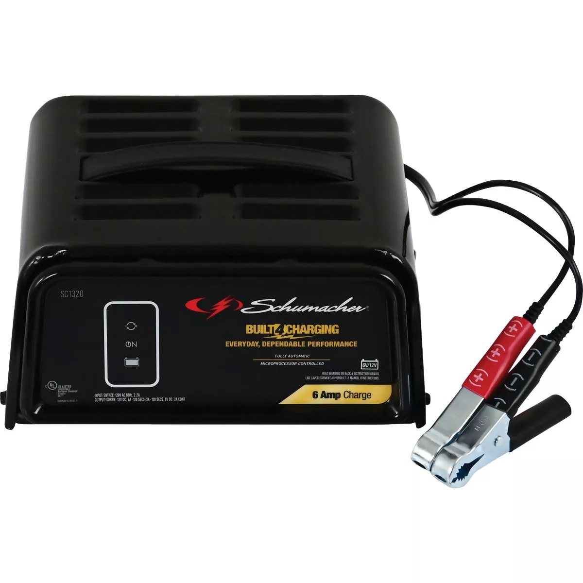 Schumacher Manual 6-Volt/12-Volt 6-Amp Auto Battery Charger