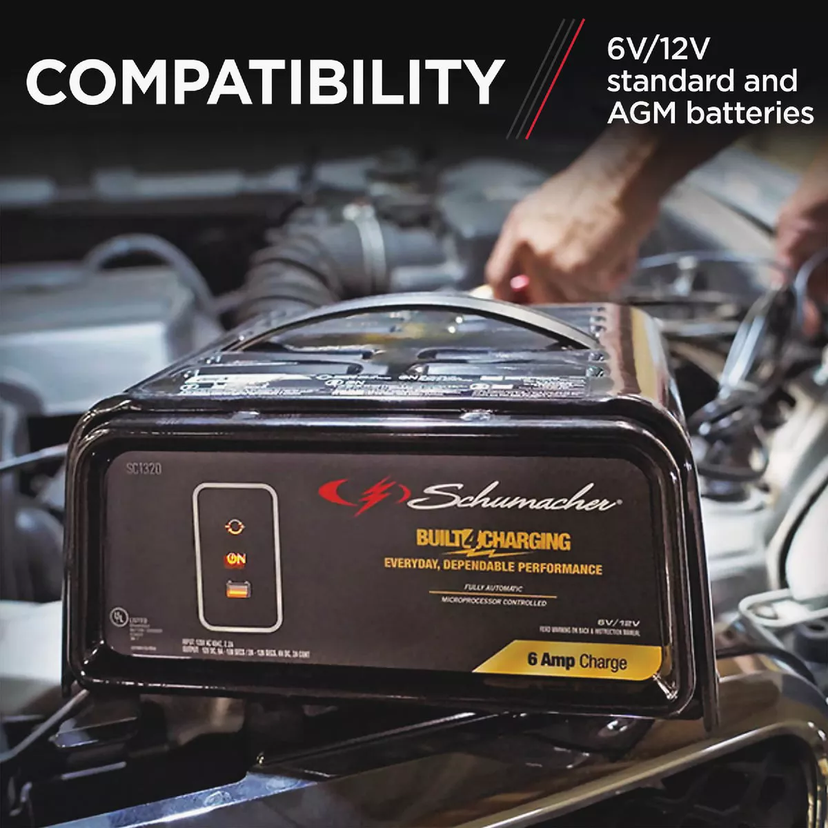 Schumacher Manual 6-Volt/12-Volt 6-Amp Auto Battery Charger - photo 9