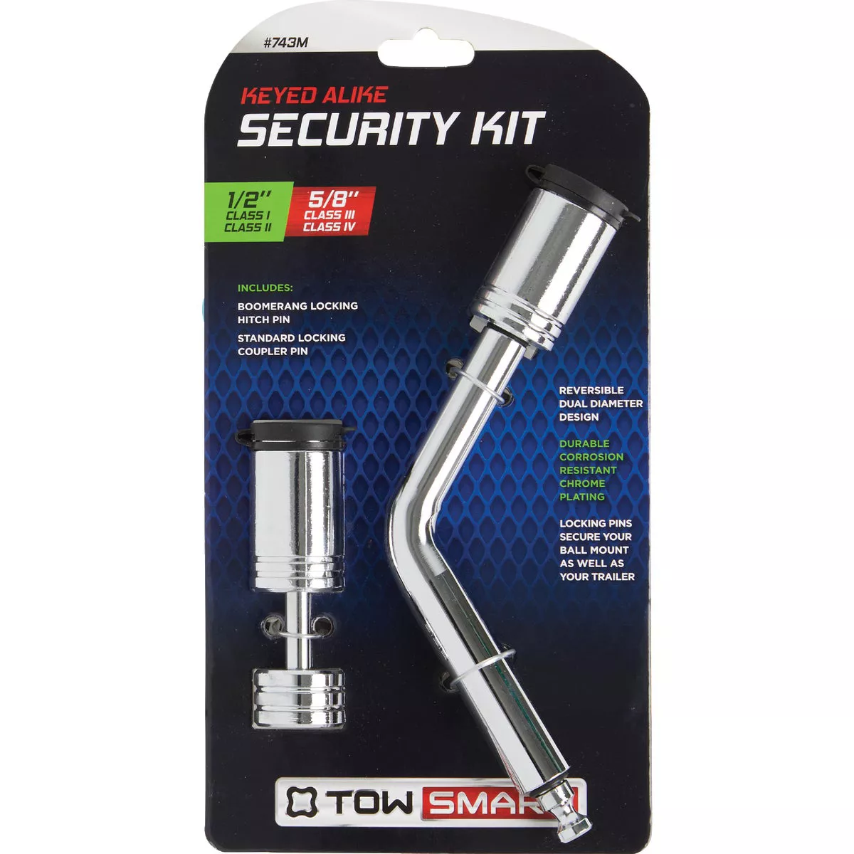 TowSmart Locking Boomerang Hitch Pin & Coupler Lock - photo 2