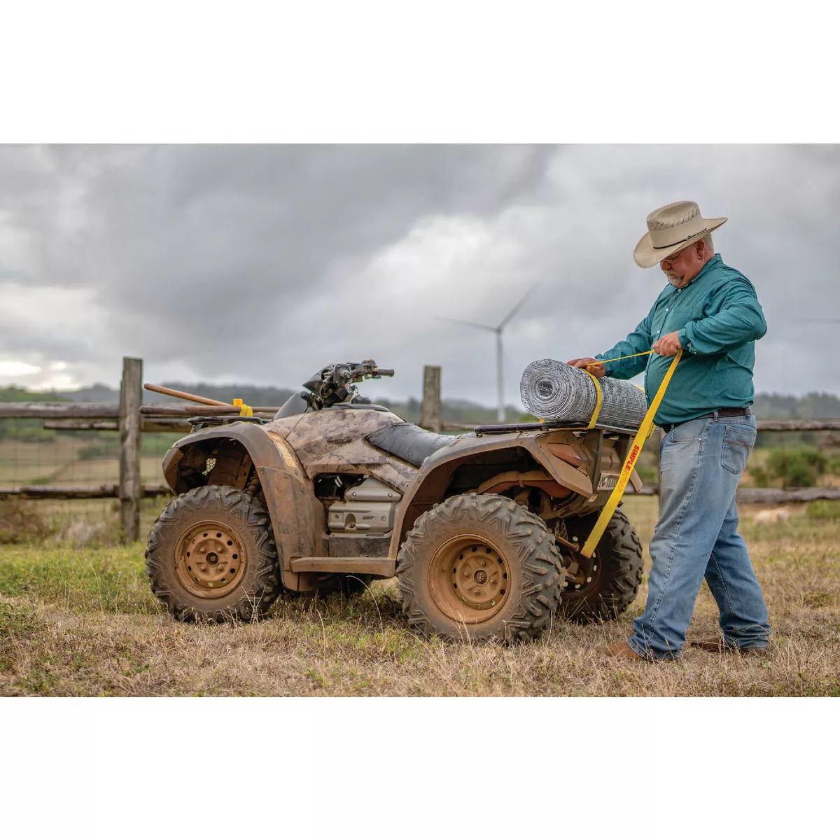Simple Strap 40 mm x 20 Ft. Yellow Regular Duty Tie-Down Strap - photo 2