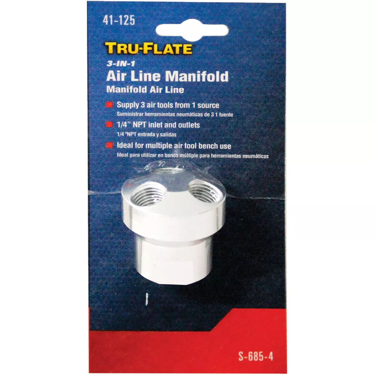 Tru-Flate 1/4 In. NPT 1/4 In. NPT Manifold - photo 2