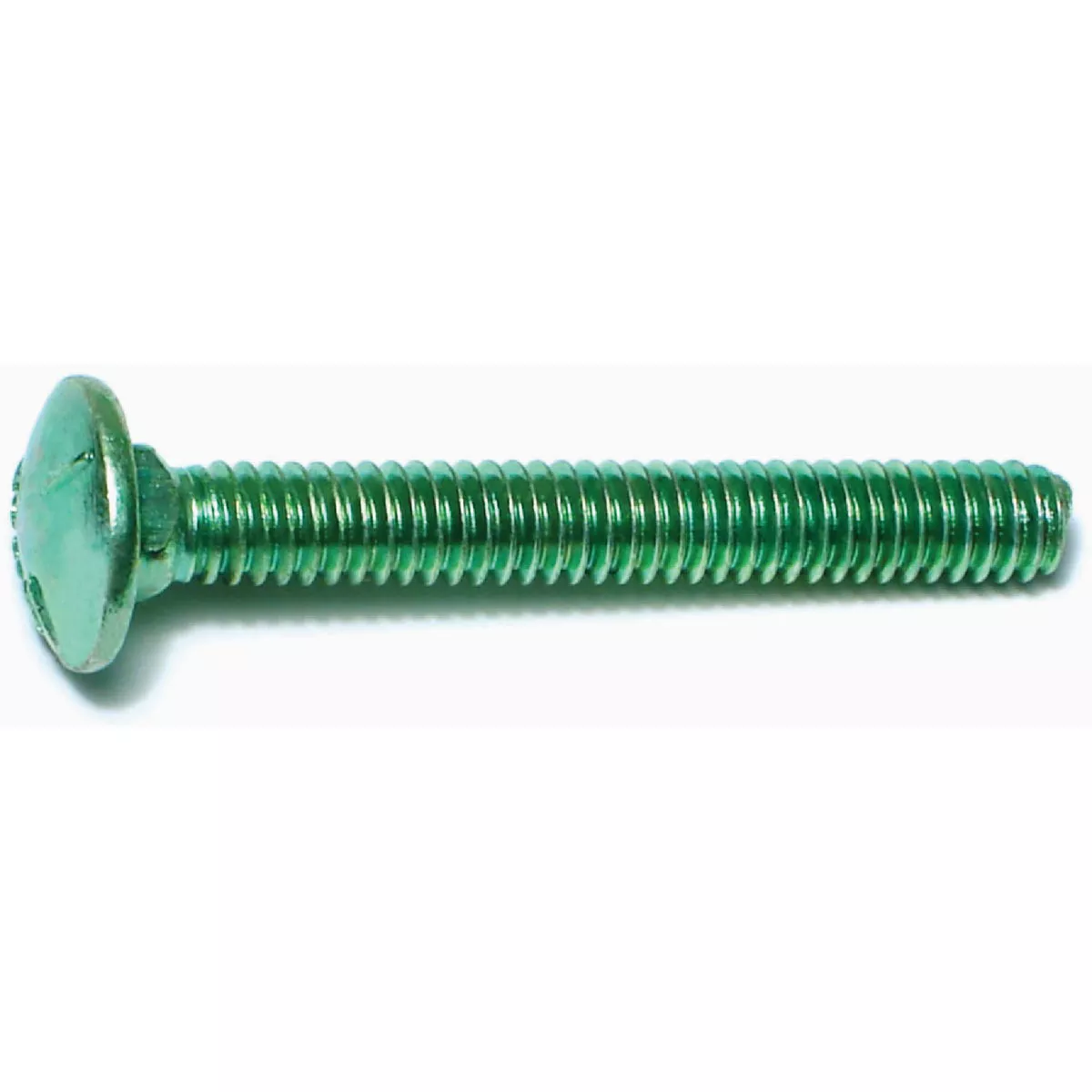 Midwest Fastener 1/4 In.-20 x 2 In. Green Rinsed Zinc Plated Grade 5 Steel Coarse Thread Carriage Bolt (169 Ct.)-