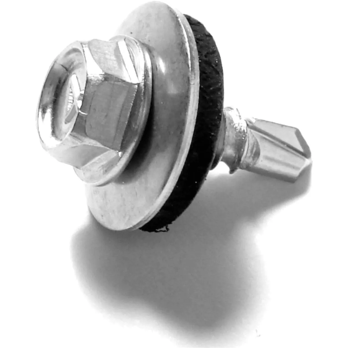Midwest Fastener #8-18 x 1/2 In. 410 Stainless Steel Hex Washer Head Self-Drilling Screws with Sealing Washers (20 Ct.)
