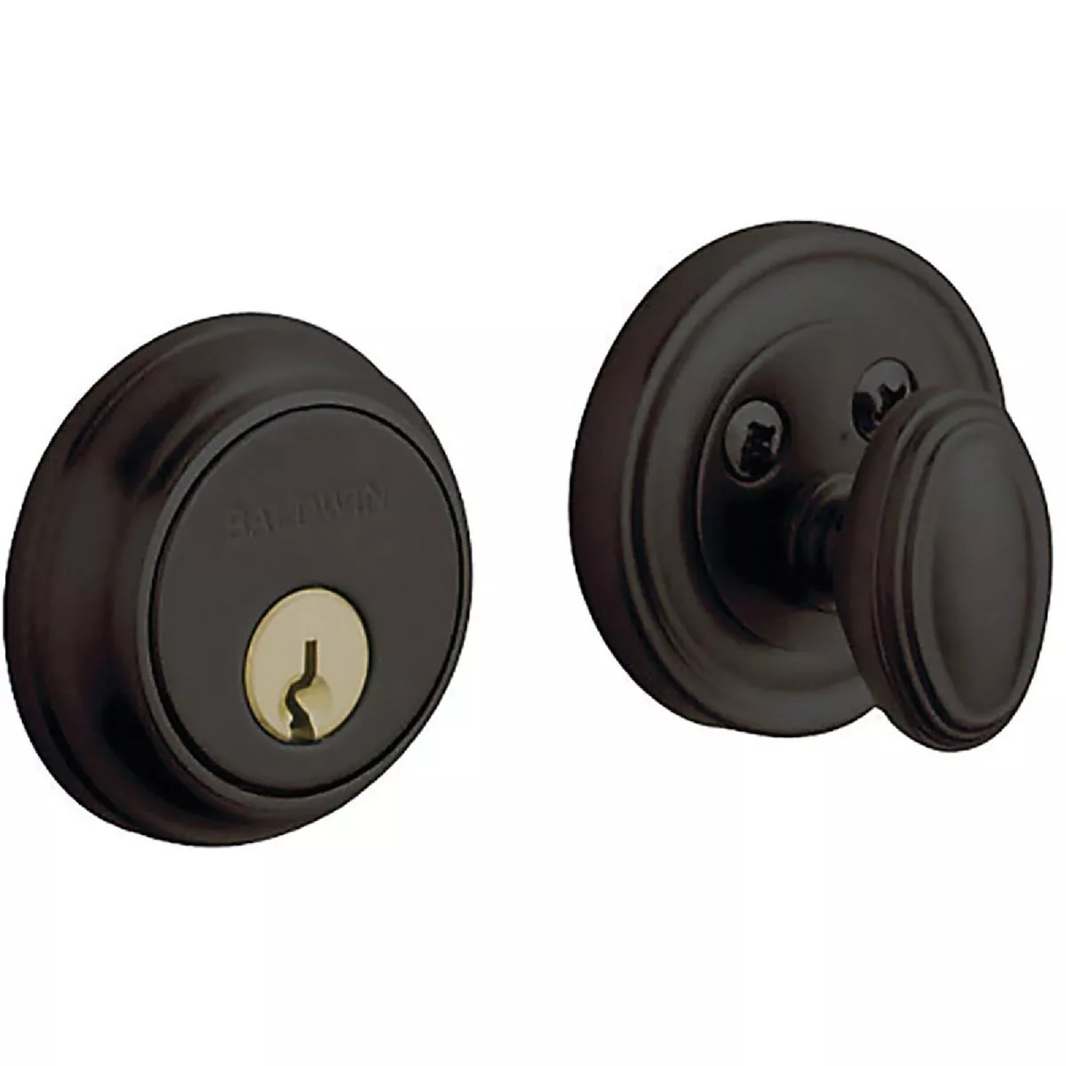 Baldwin Estate Series Traditional Single Cylinder Deadbolt 1-5/8" prep - Oil-Rubbed Bronze