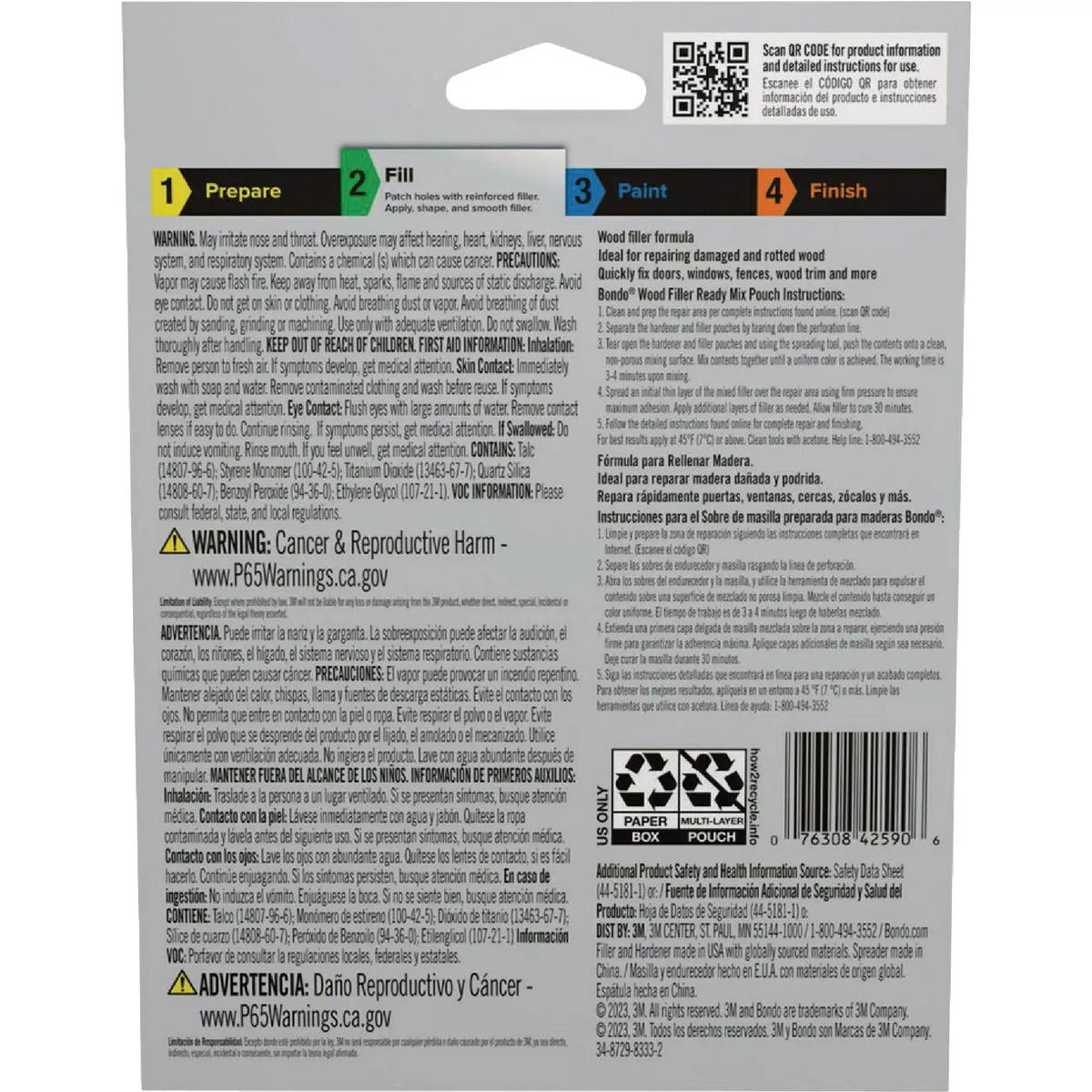 Bondo 2 Oz. Ready Mix Wood Filler - photo 2