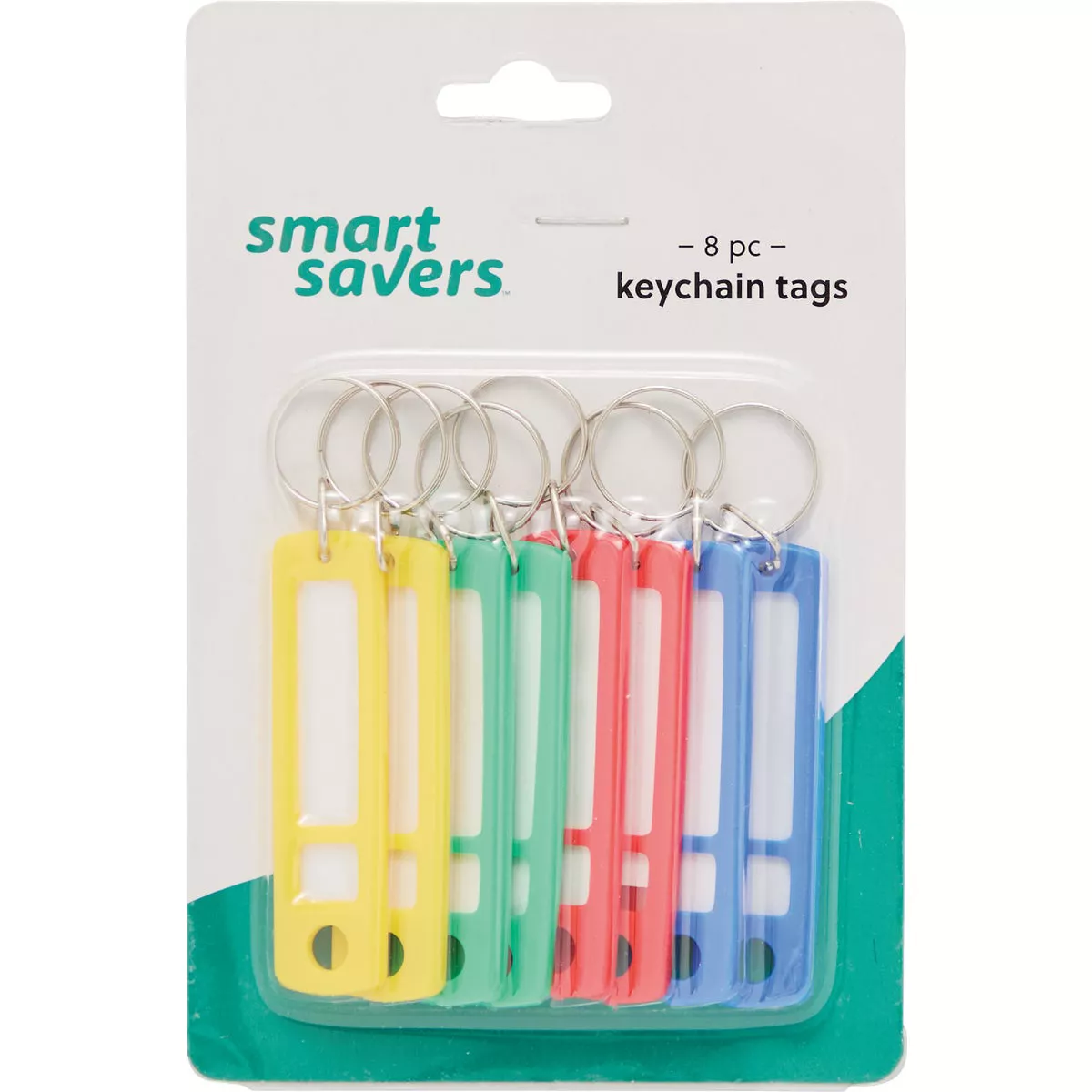 Smart Savers 2-1/2 In. Plastic Tag Key Tag, (8-Pack)
