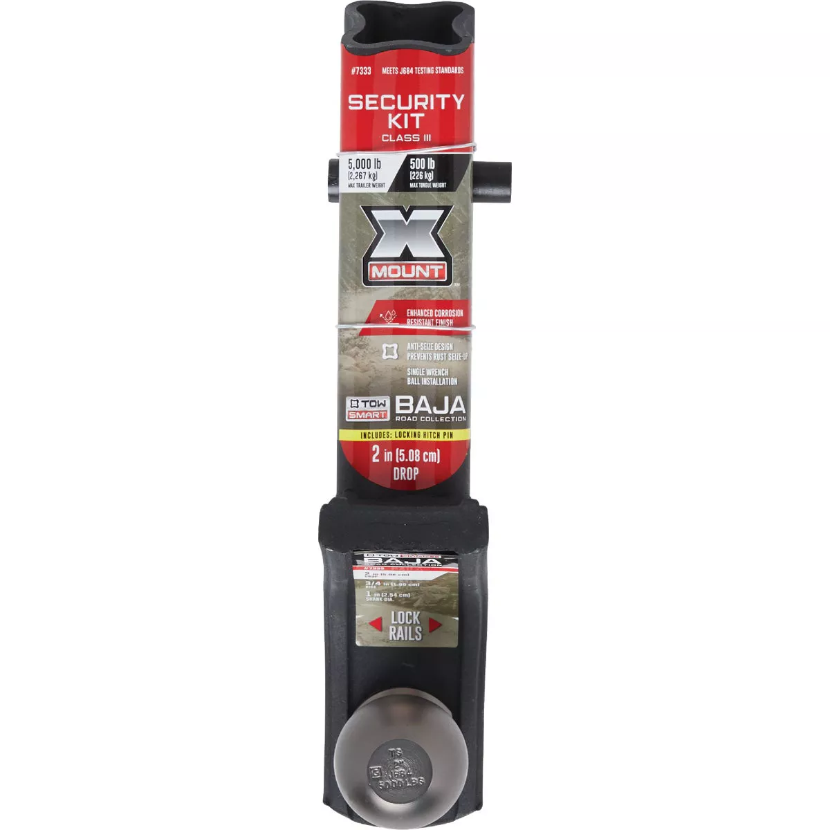TowSmart Baja X-Mount Class III Security Starter Kit with 2 In. Drop, 5000 Lb. Capacity - photo 2