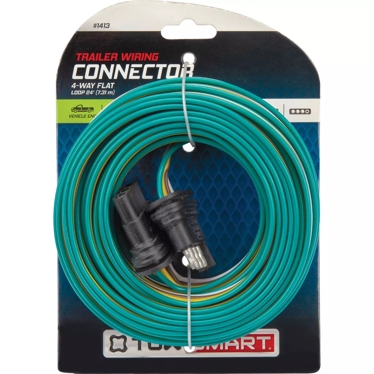 Towsmart 24 Ft. 18 Ga. 4-Way Flat Trailer Wiring Connector - photo 2