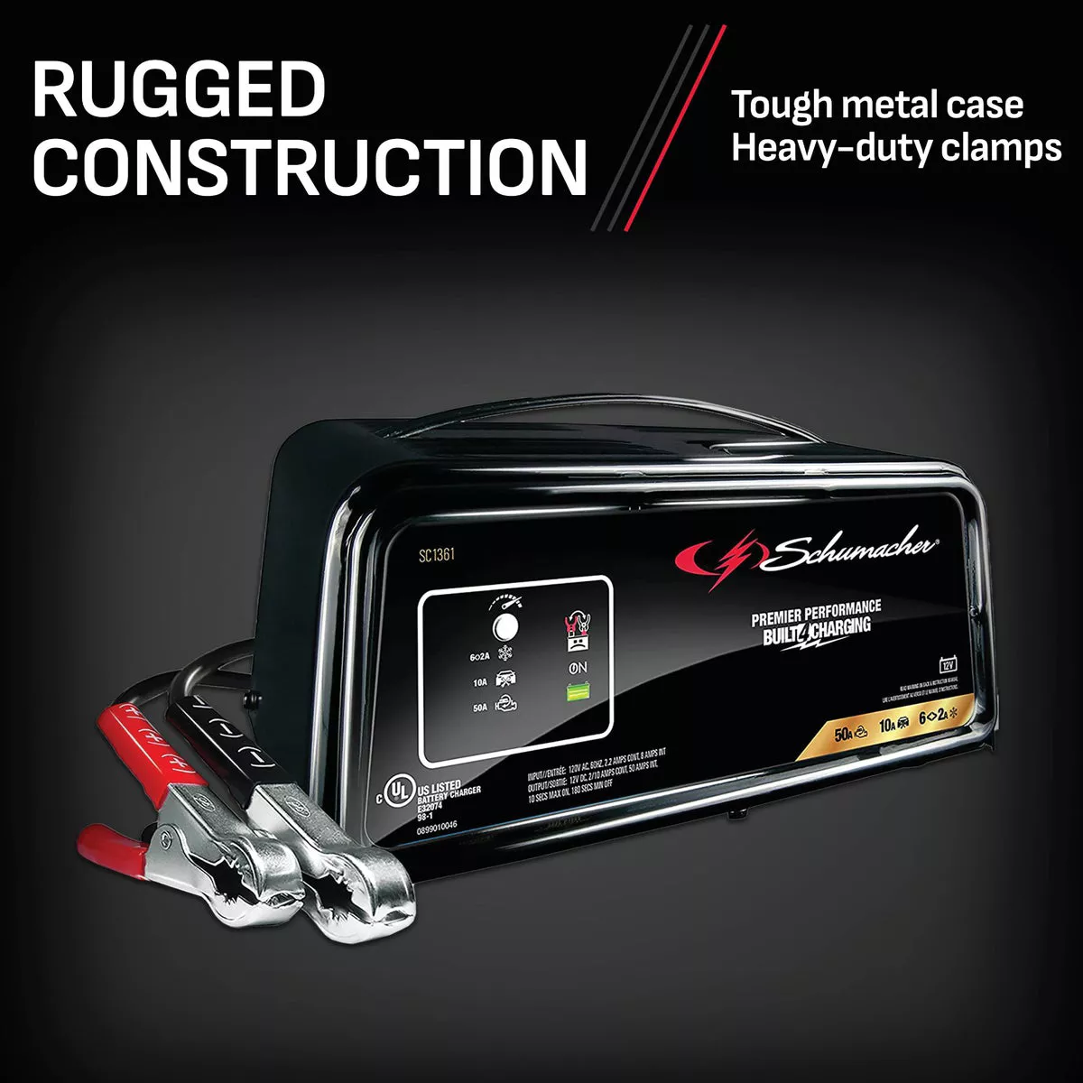 Schumacher 12V 50A Automatic Battery Charger - photo 4