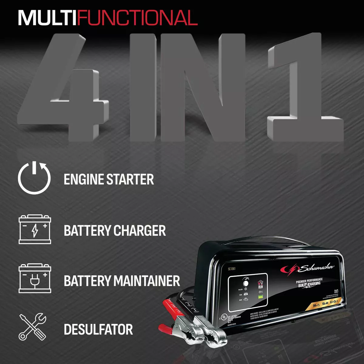 Schumacher 12V 50A Automatic Battery Charger - photo 7