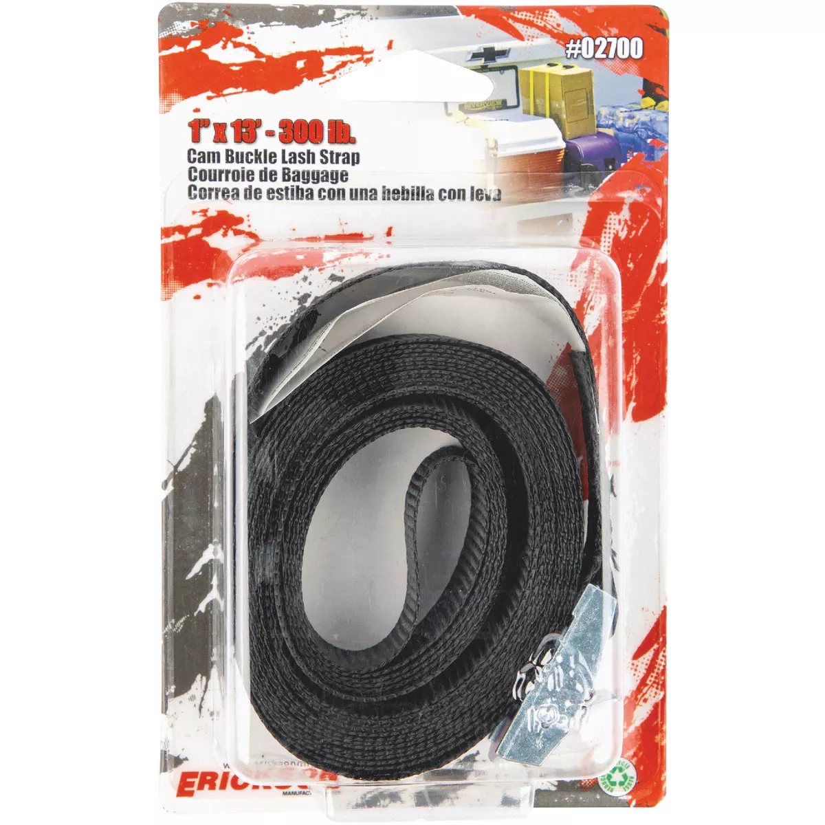 Erickson 1" x 13' Polyester Tie Down Strap - photo 2