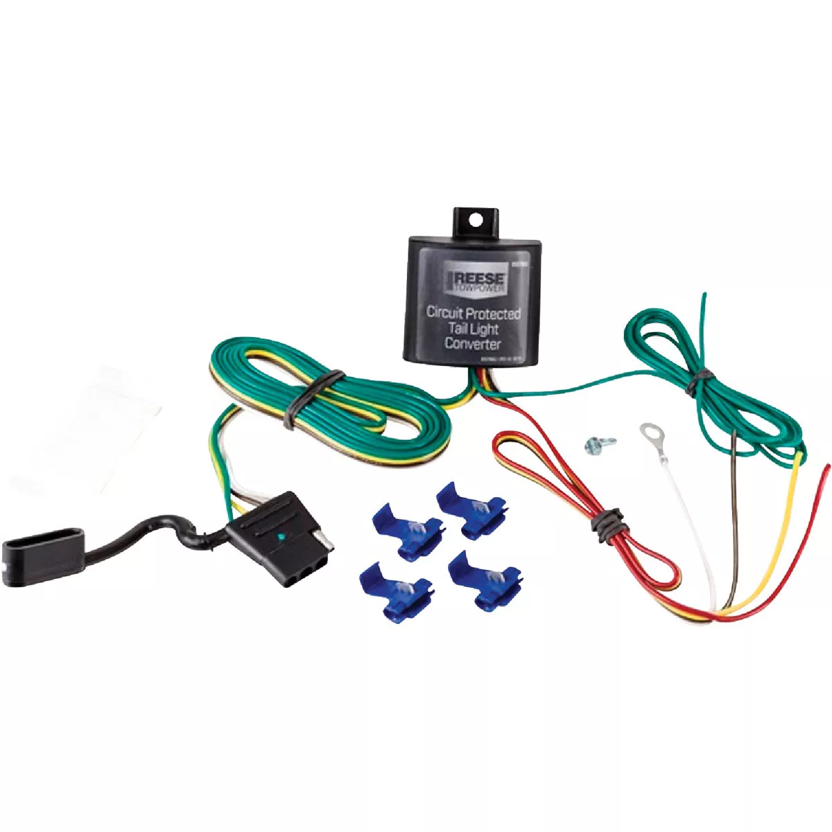 Reese Towpower 2.1A 72 In. Vehicle Taillight Converter with 4-Wire Flat Extension - photo 2