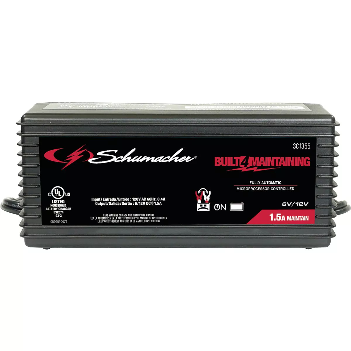 Schumacher Automatic 6V and 12V 1.5A Auto Battery Charger/Maintainer
