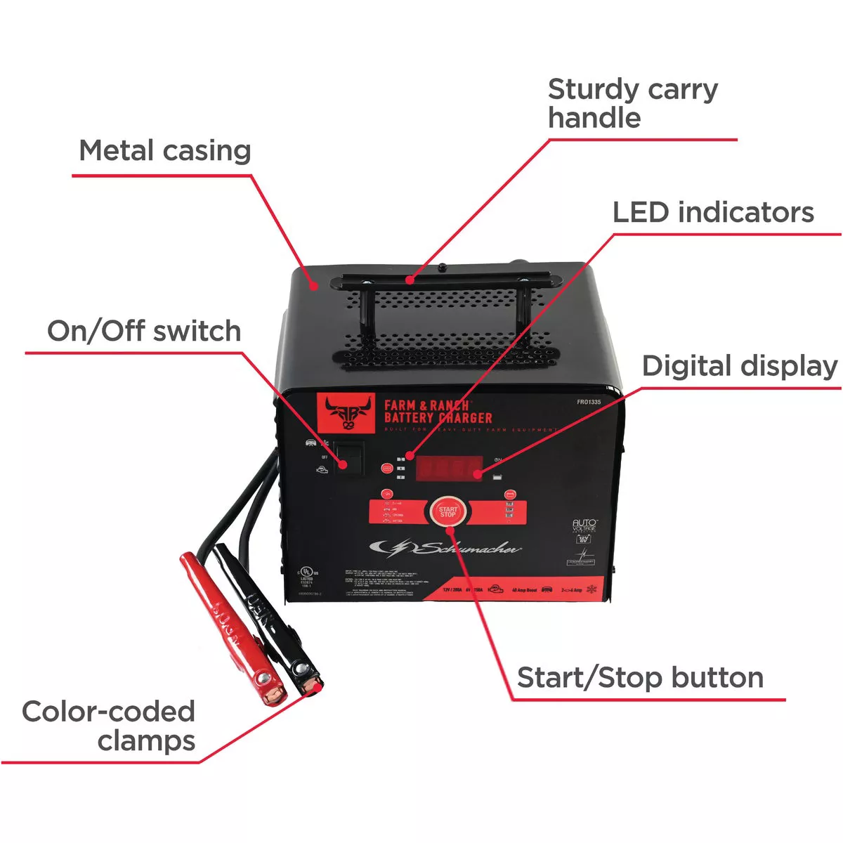 Schumacher 200A Automatic Battery Charger - photo 2